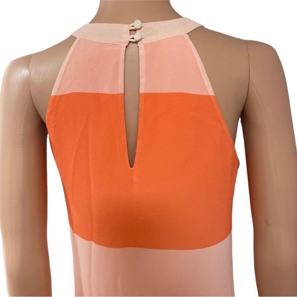 Daniel Cremieux Color Block Orange & White Stripe… - image 3